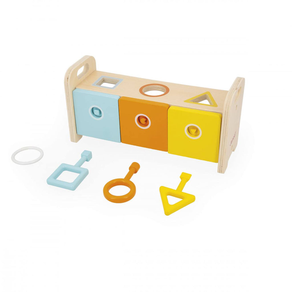 Boîte à formes et clés 18 mois multicolore