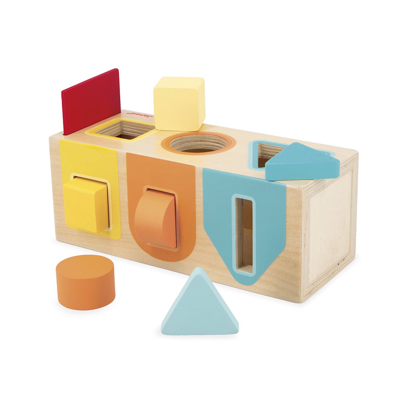 Boîte à formes géométriques en bois 18 mois multicolore