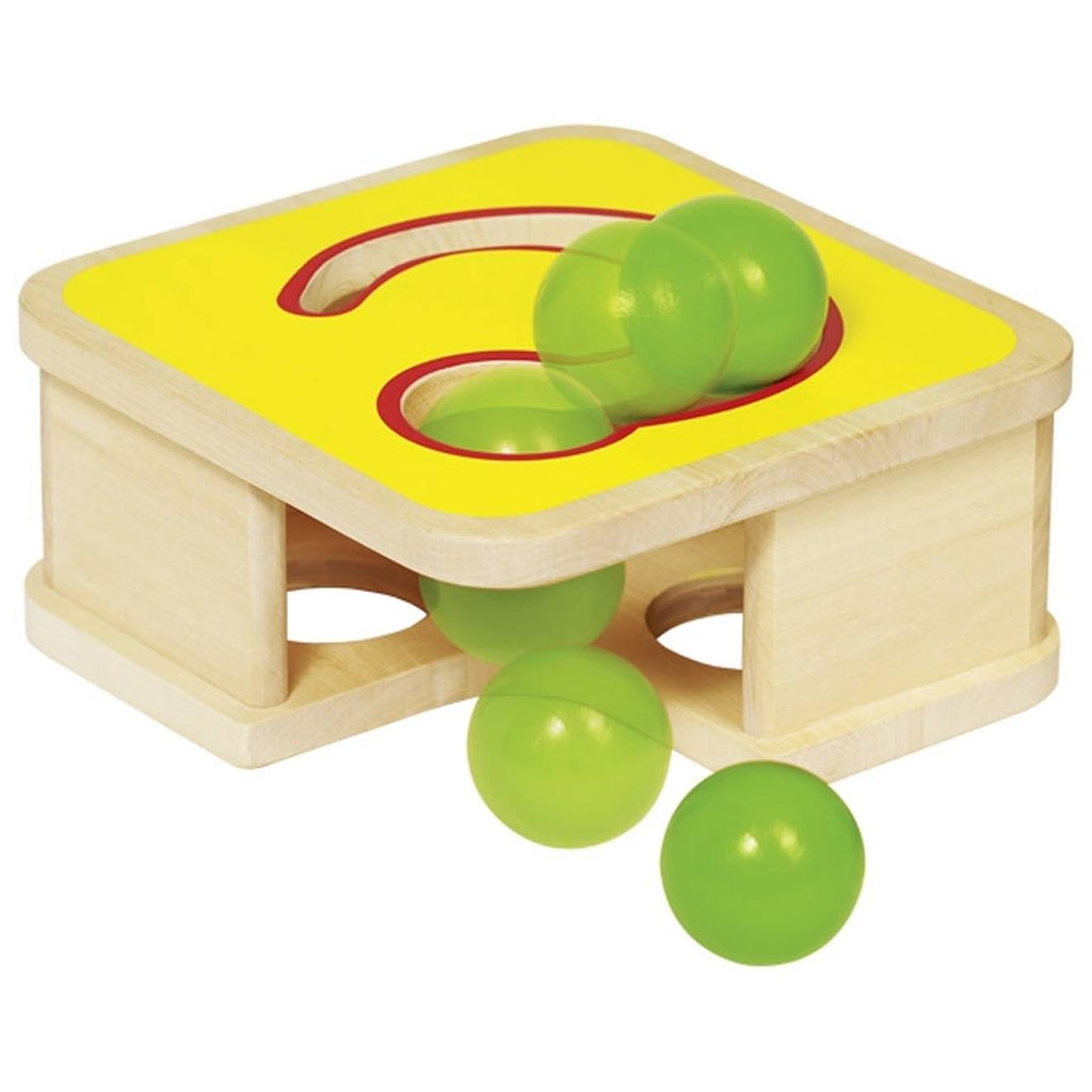 Boîte à marteler et toboggan à boules multi-coloured