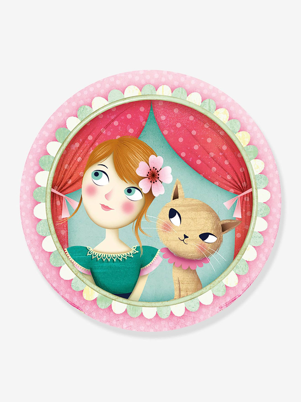 Boîte à musique princesse - rose imprimé
