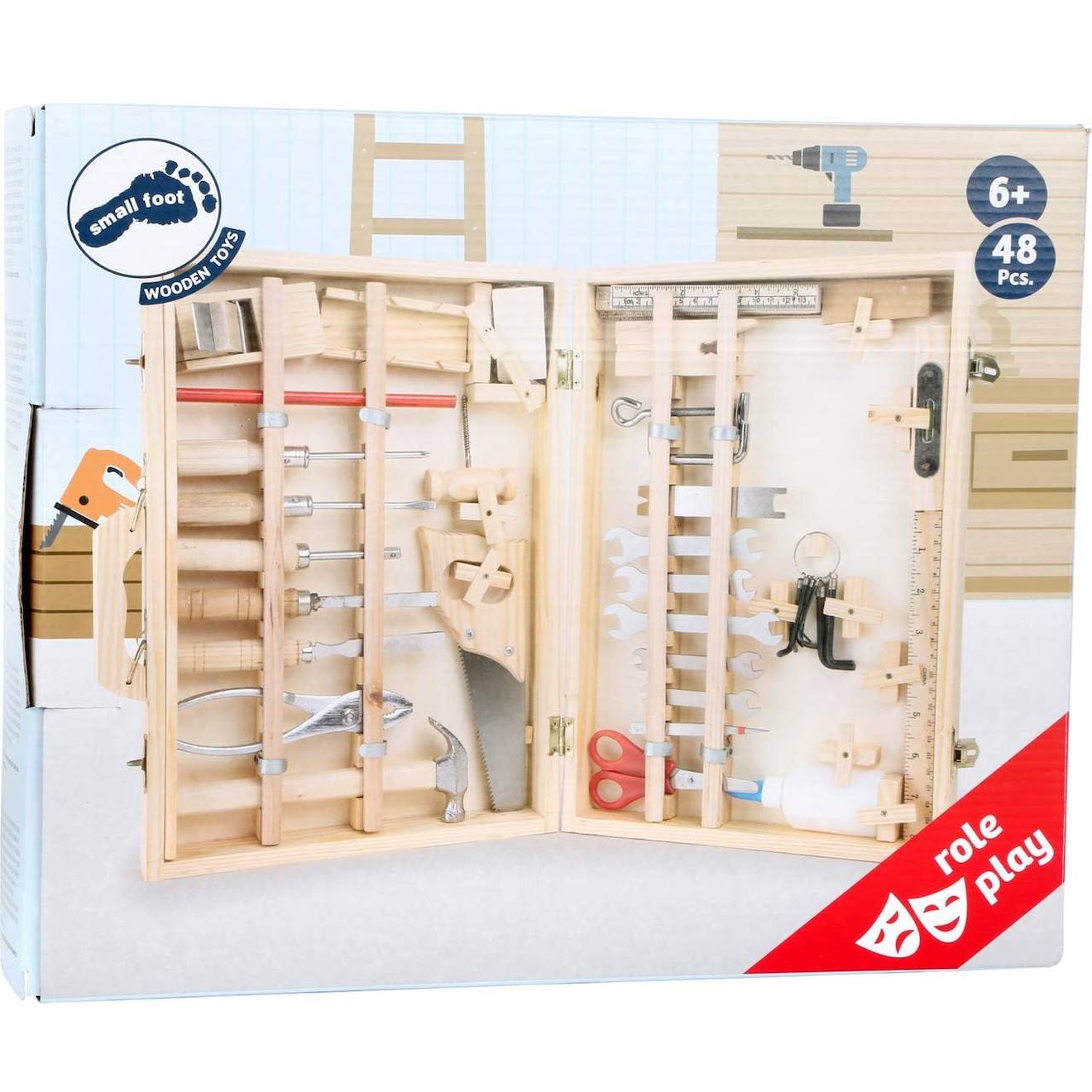 Boîte à outils deluxe marron