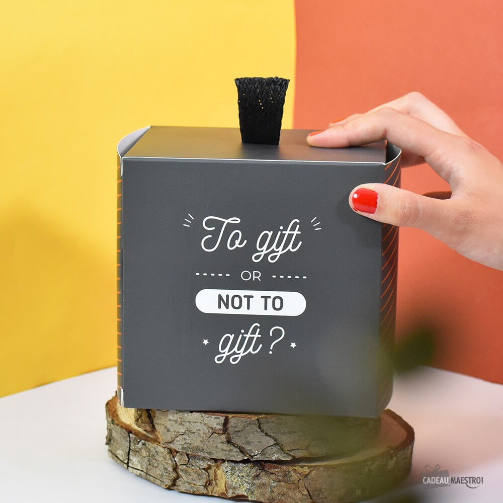 Boîte Cadeau Le Bonheur Taille M - Papier Cadeau CadoMaestro