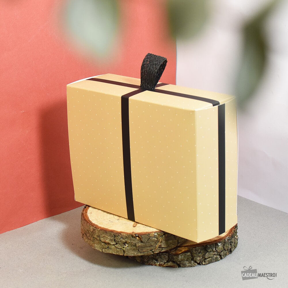 Boîte Cadeau Ruban Taille L - Papier Cadeau CadoMaestro