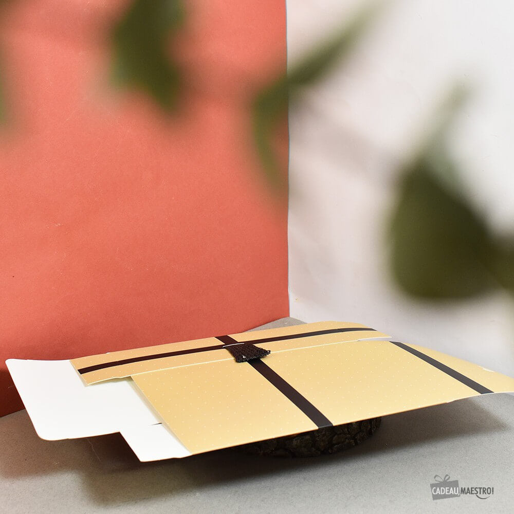 Boîte Cadeau Ruban Taille L - Papier Cadeau CadoMaestro