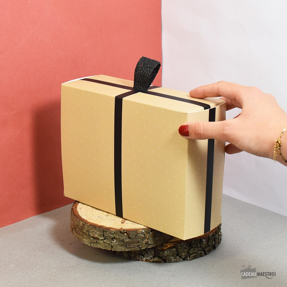 Boîte Cadeau Ruban Taille L - Papier Cadeau