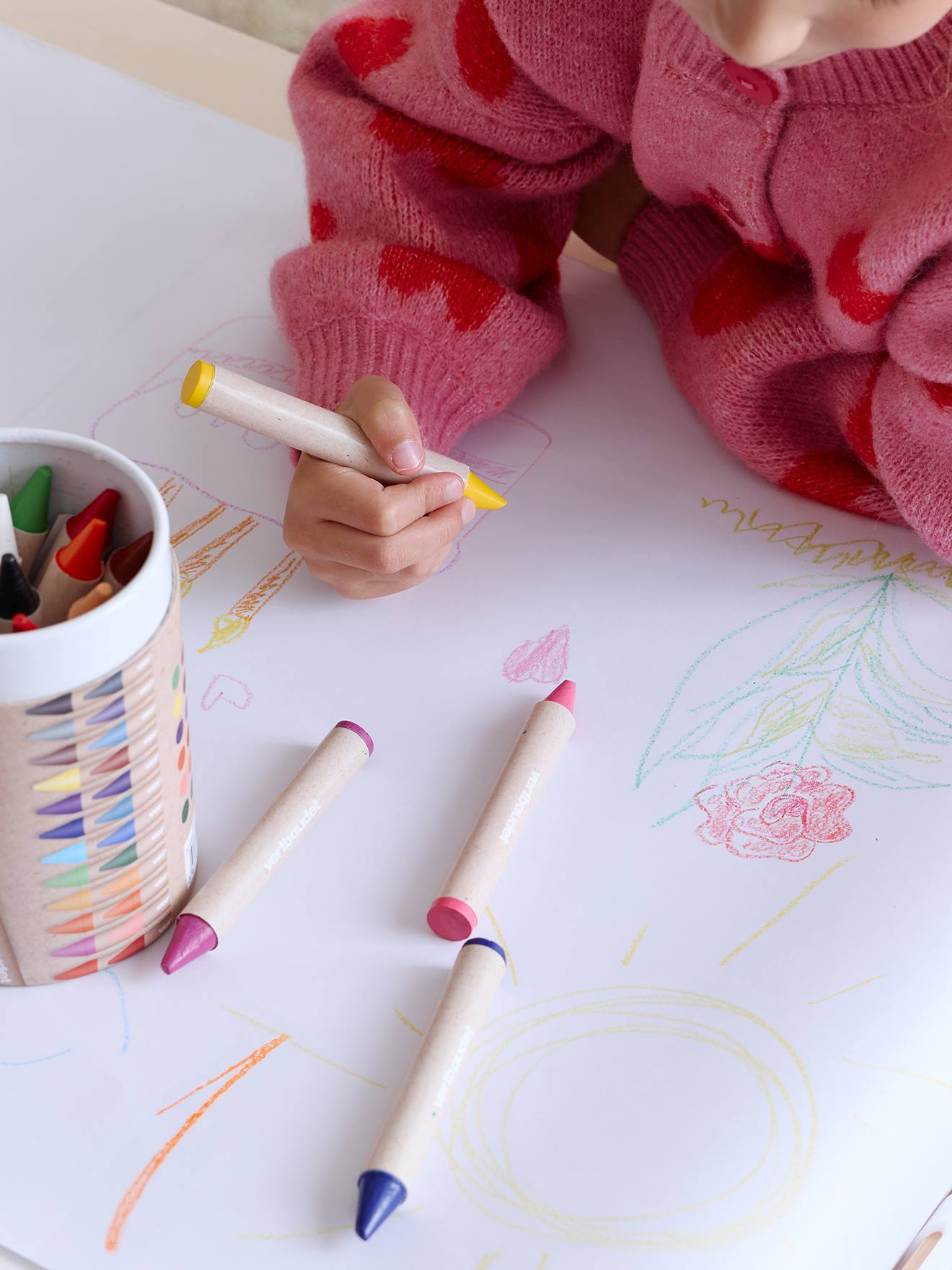Boîte de 24 crayons de cire multicolore