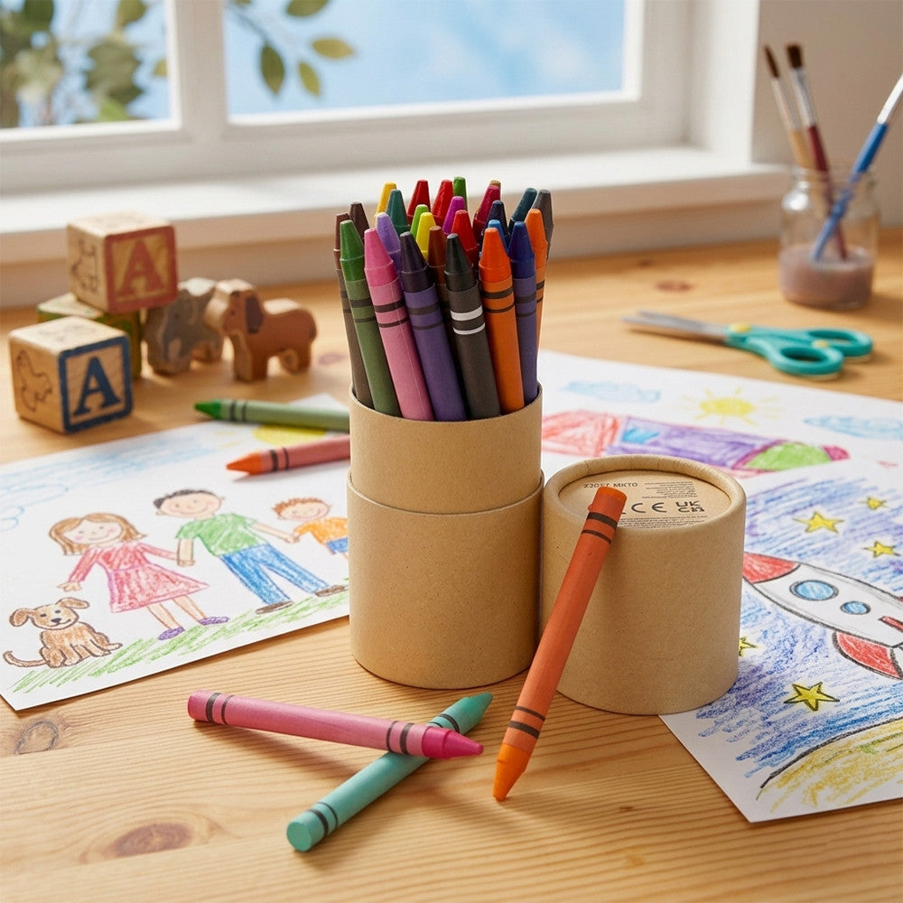 Boîte de 30 Crayons de Couleur Cire - Cadeau Jeu