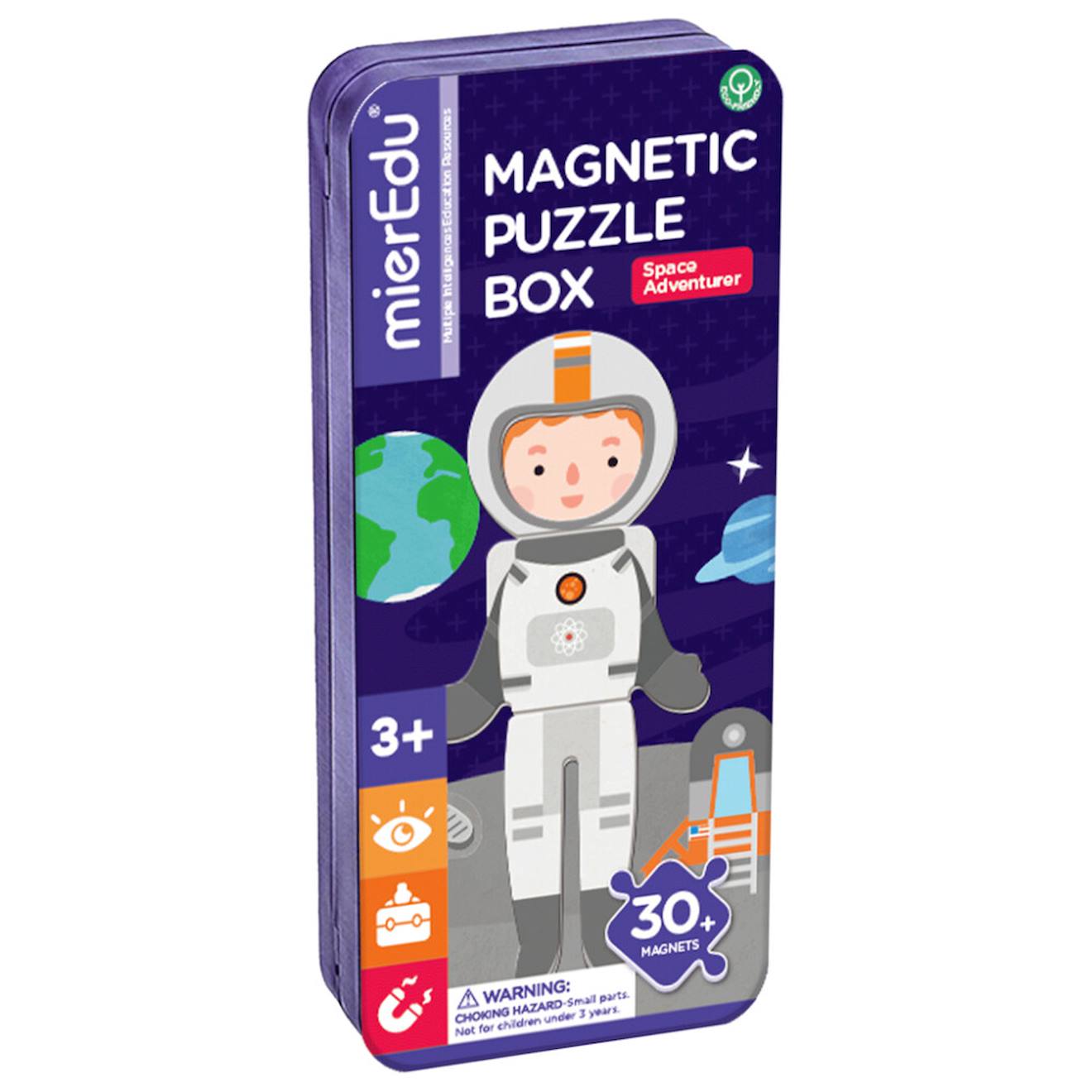 Boïte de puzzle magnétique - aventuriers de l'espace multicolor