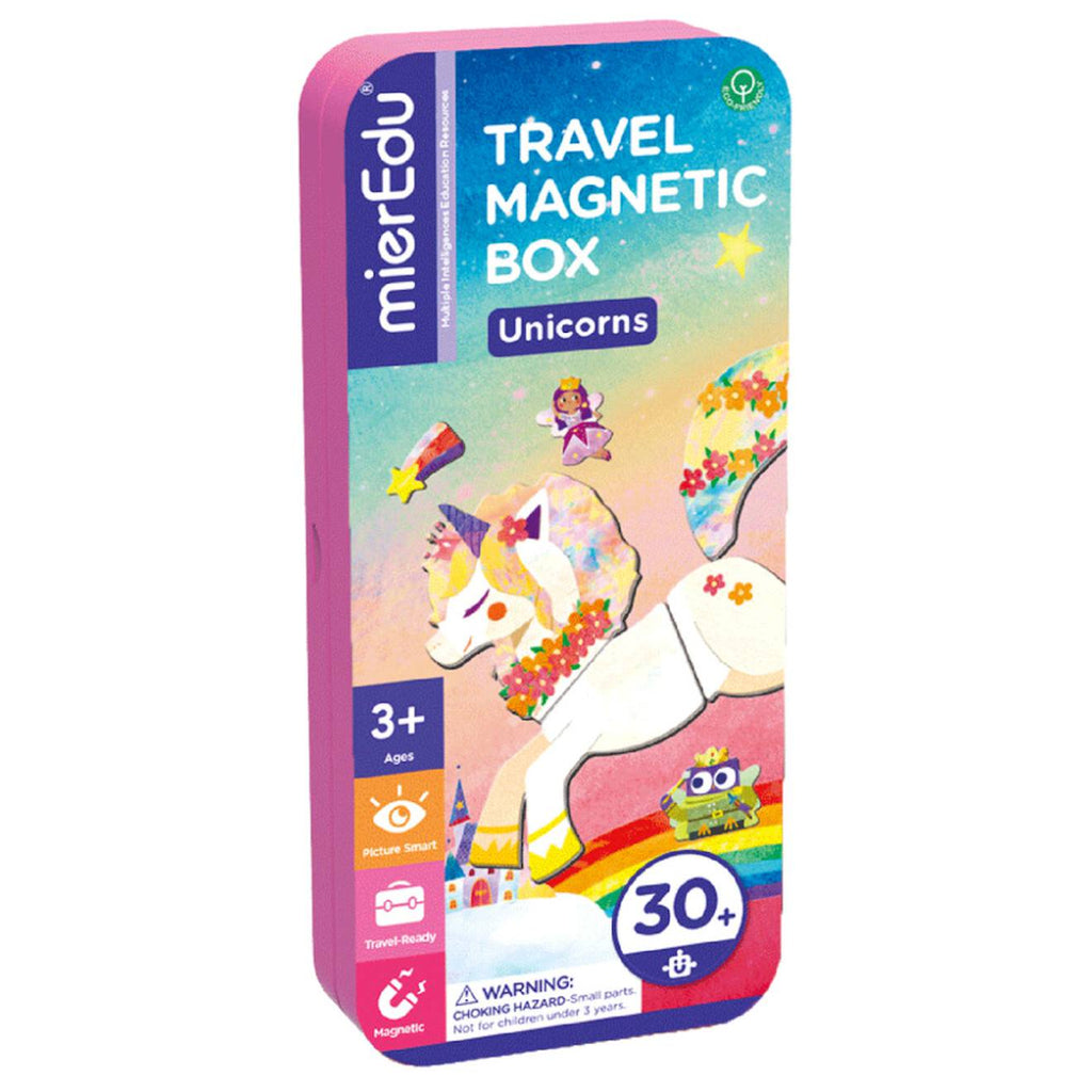 Boïte de puzzle magnétique - licornes multicolor