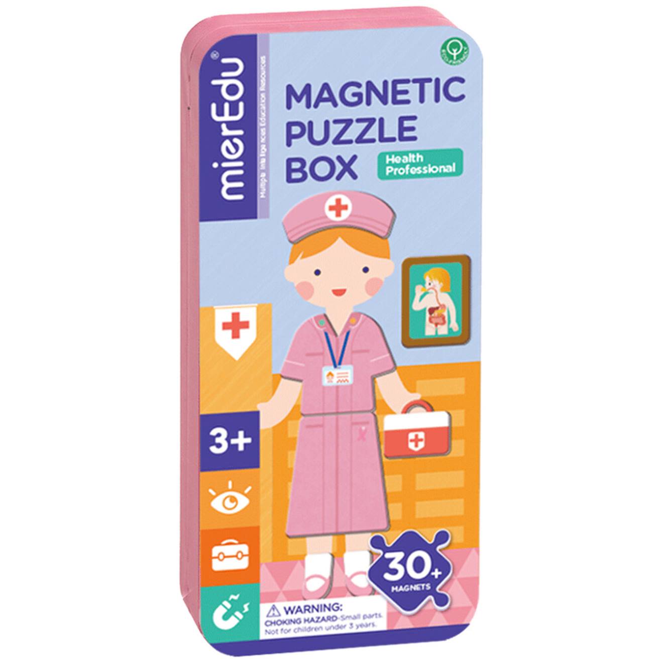Boîte de puzzle magnétique - médecin multicolor