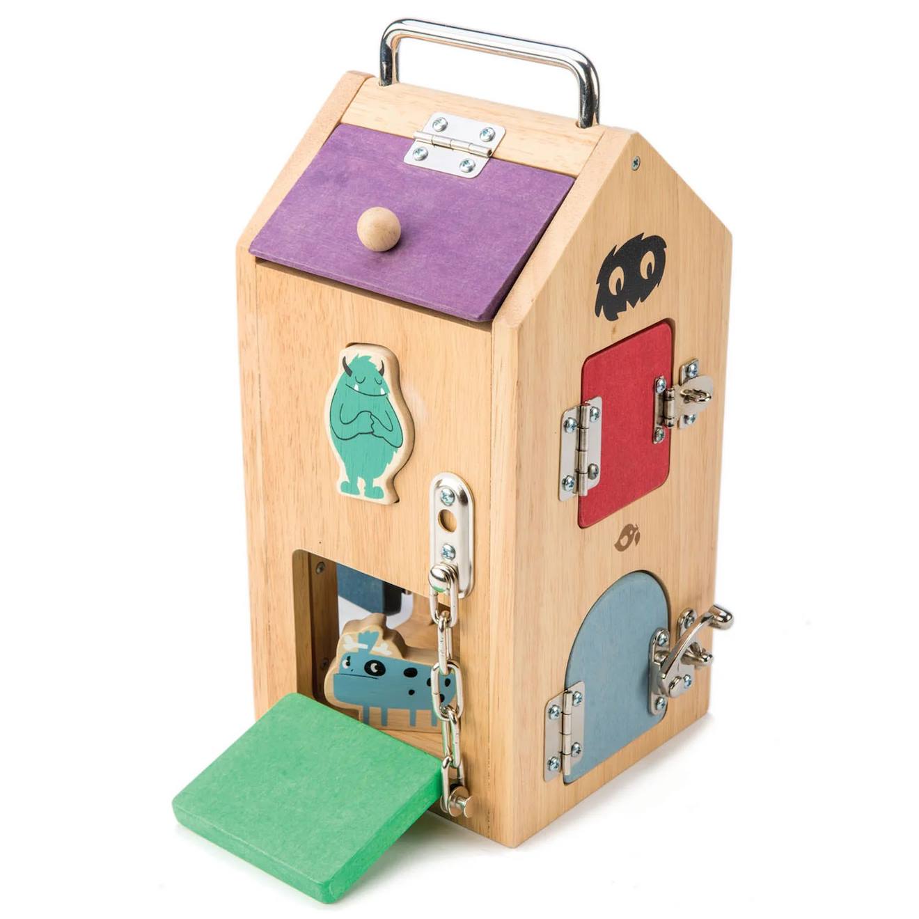 Boîte de verrouillage monstres beige