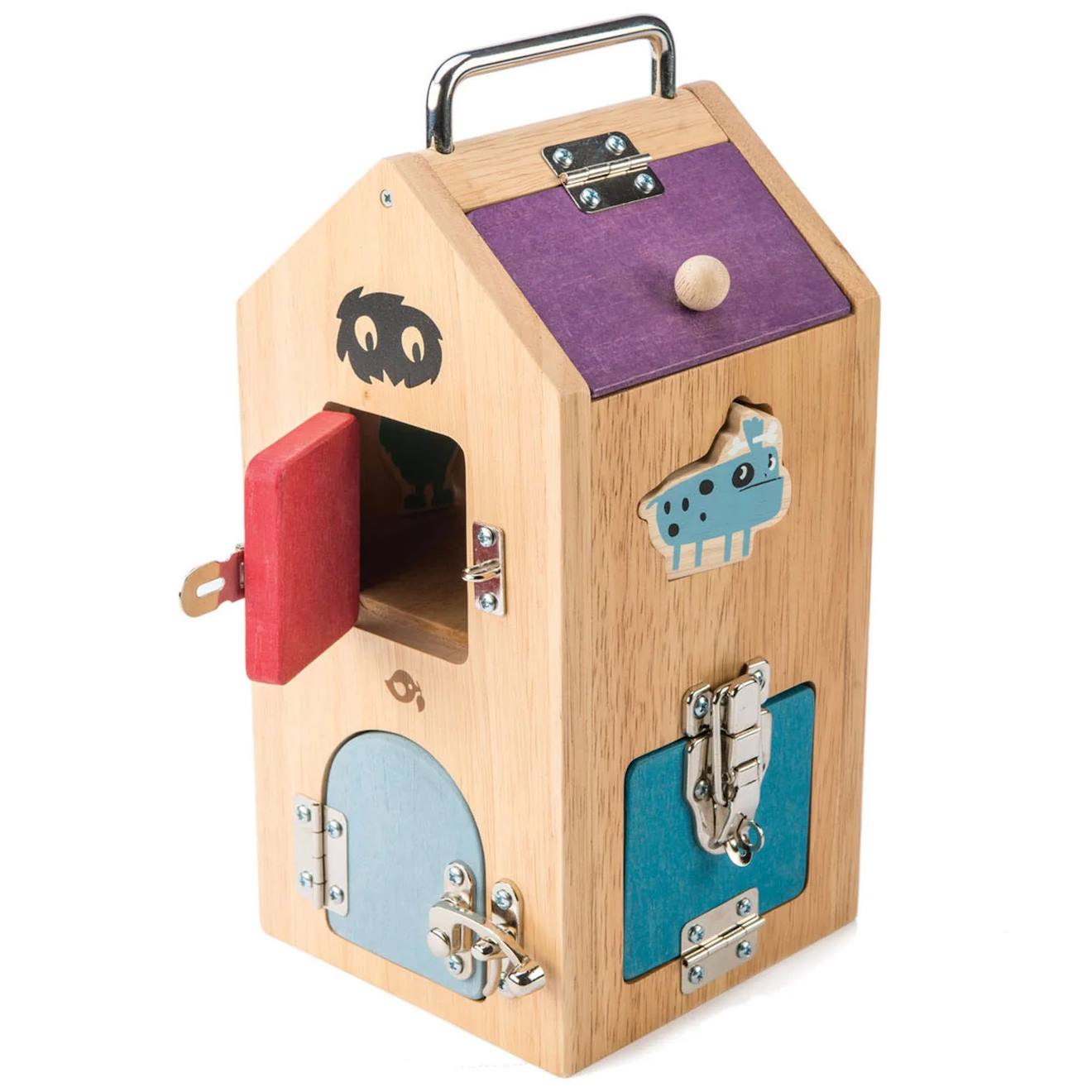 Boîte de verrouillage monstres beige