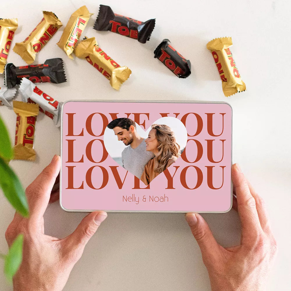 Boîte à gourmandises couple à personnaliser