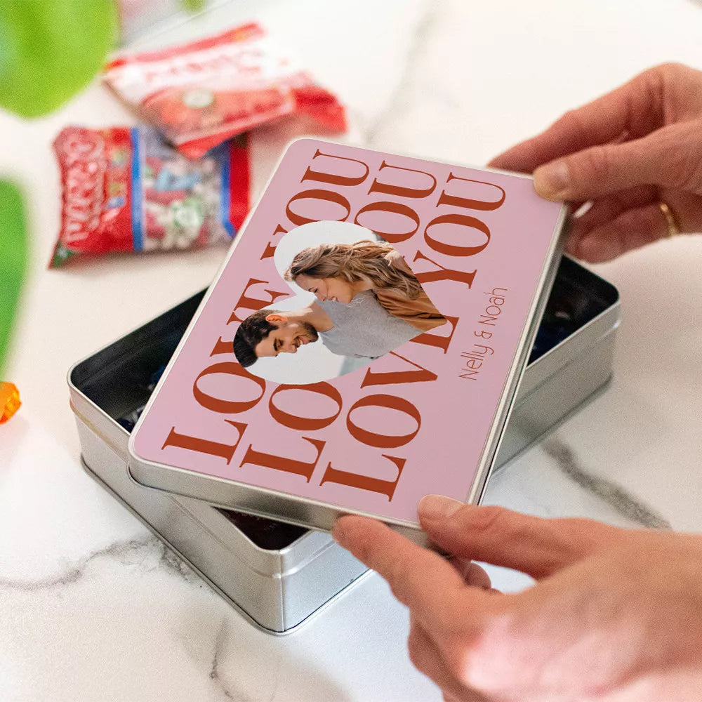 Boîte à gourmandises couple à personnaliser