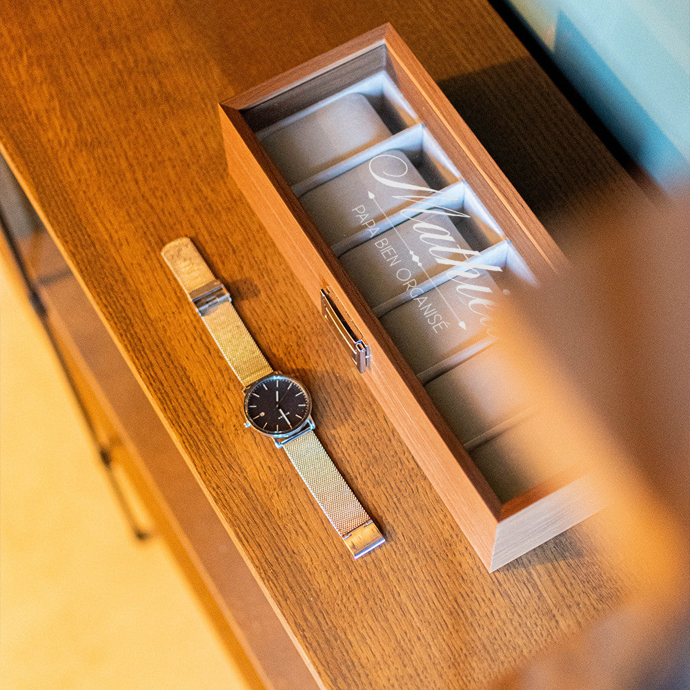 Boîte à Montres 6 Emplacements à Personnaliser - Mode