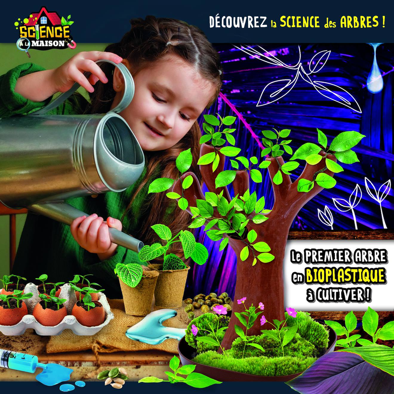Botanique 50 expériences (arbre en bio-plastique) multicolore