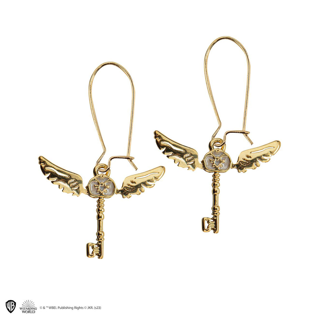 Boucles D'oreilles Clés Volantes - Harry Potter Or