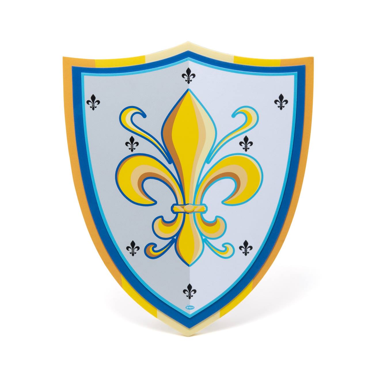 Bouclier fleur de lys bleu