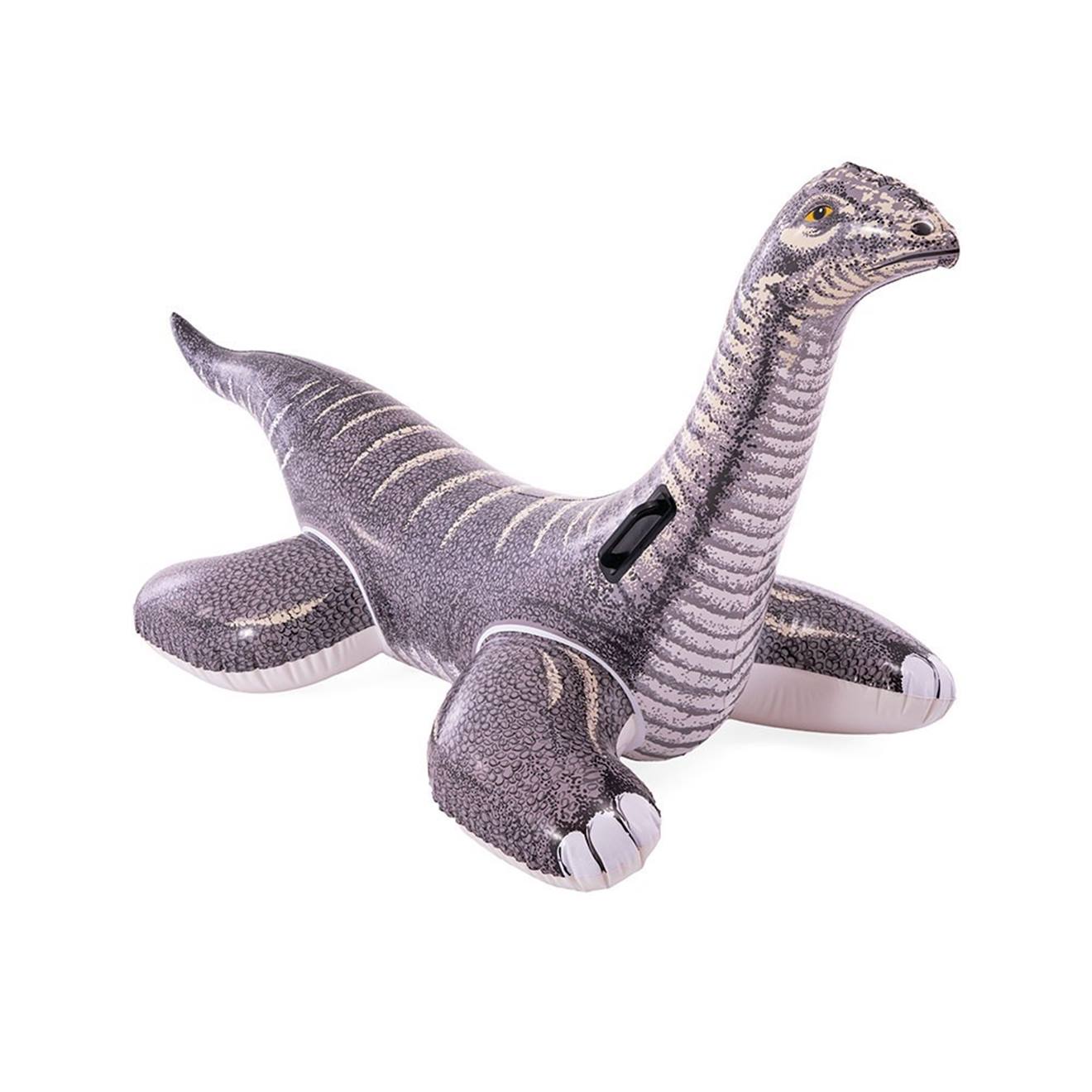 Bouée brontosaure à chevaucher gris
