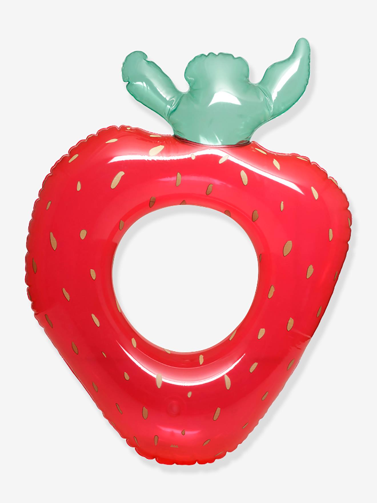 Bouée de plage fraise rouge