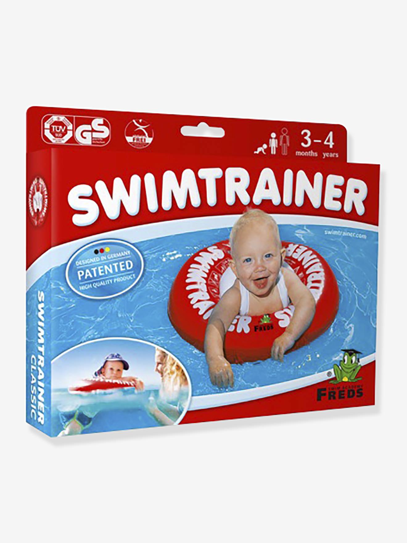 Bouée swimtrainer rouge 3 mois - 4 ans
