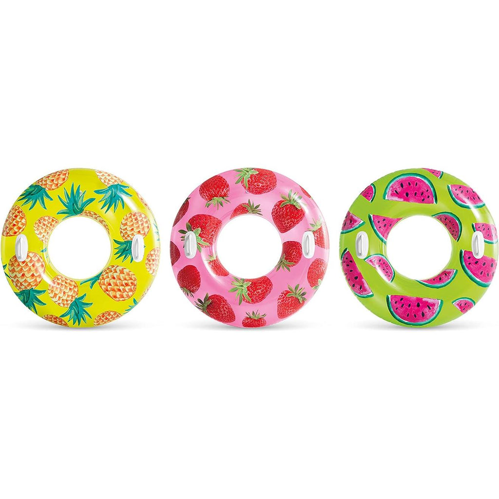 Bouée tube motif fruit multicolore