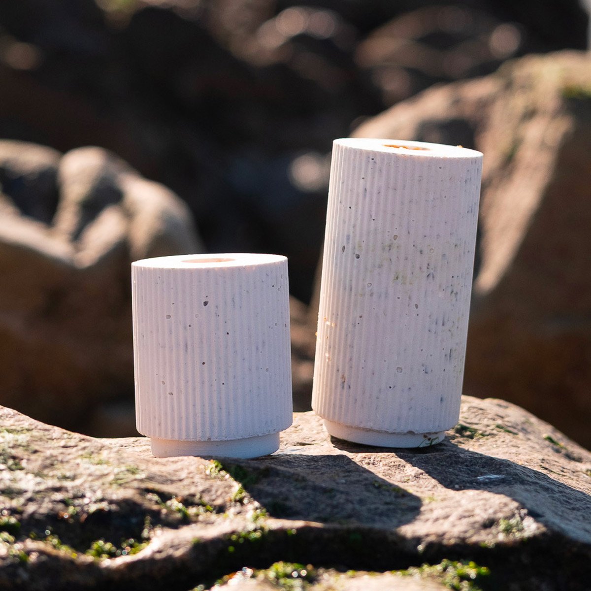 Bougeoir en coquillages recyclées Malàkio