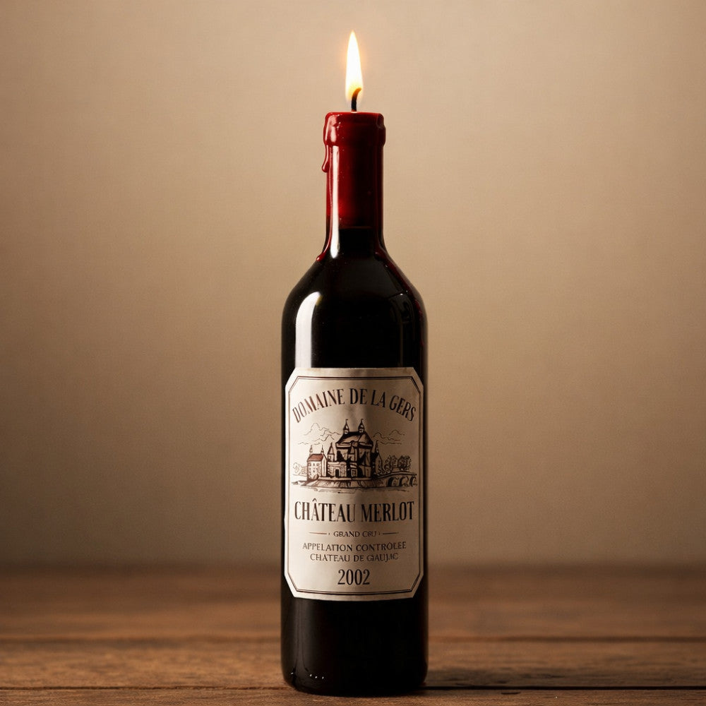 Bougie Bouteille de Vin Taille Réelle - Bougie Originale