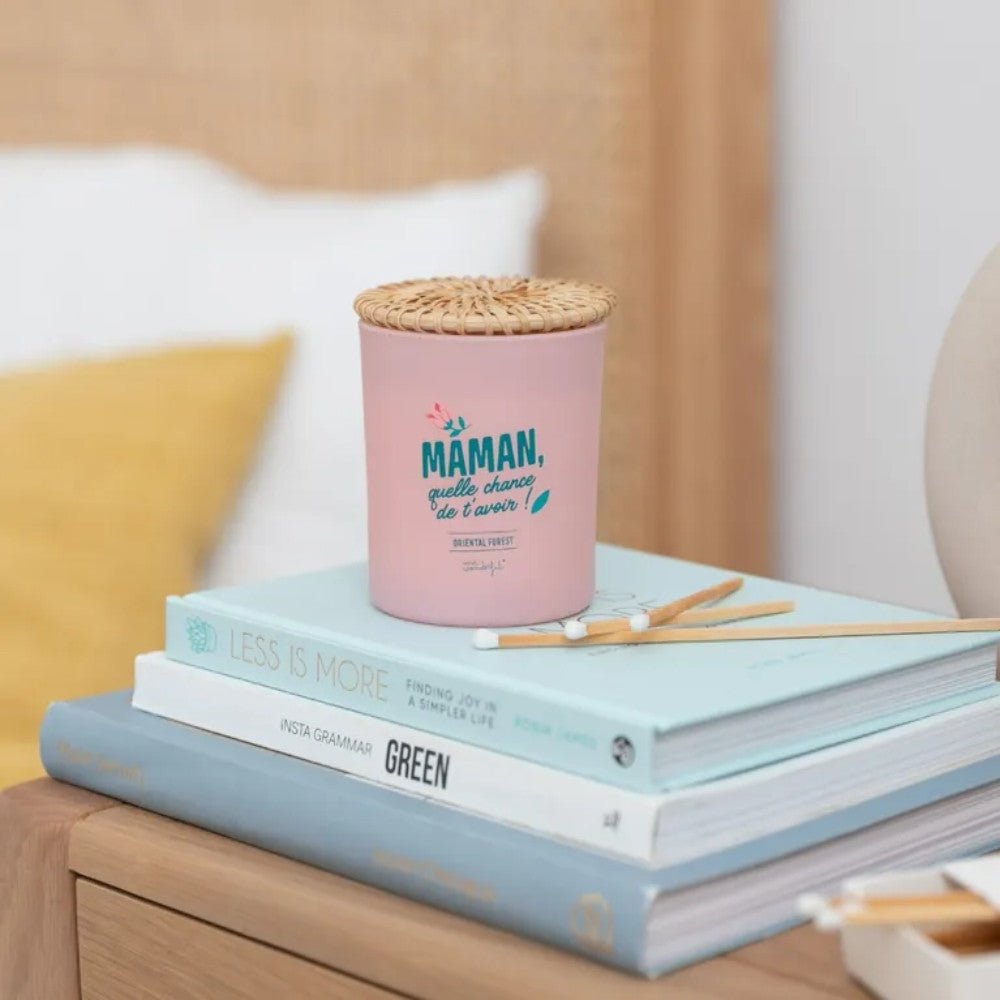 Bougie "Maman Quelle Chance de t'Avoir" - Bougie Originale