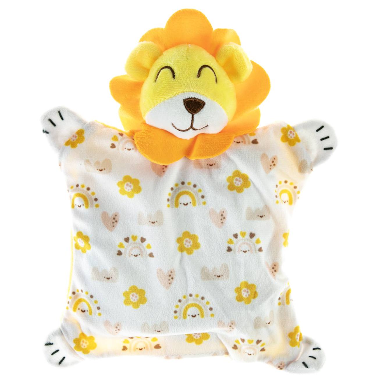 Bouillotte bébé lion jaune