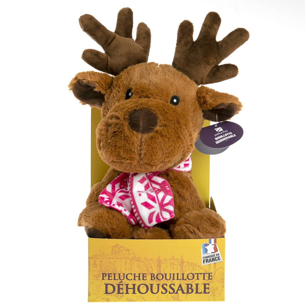 Bouillotte déhoussable elan hiver marron