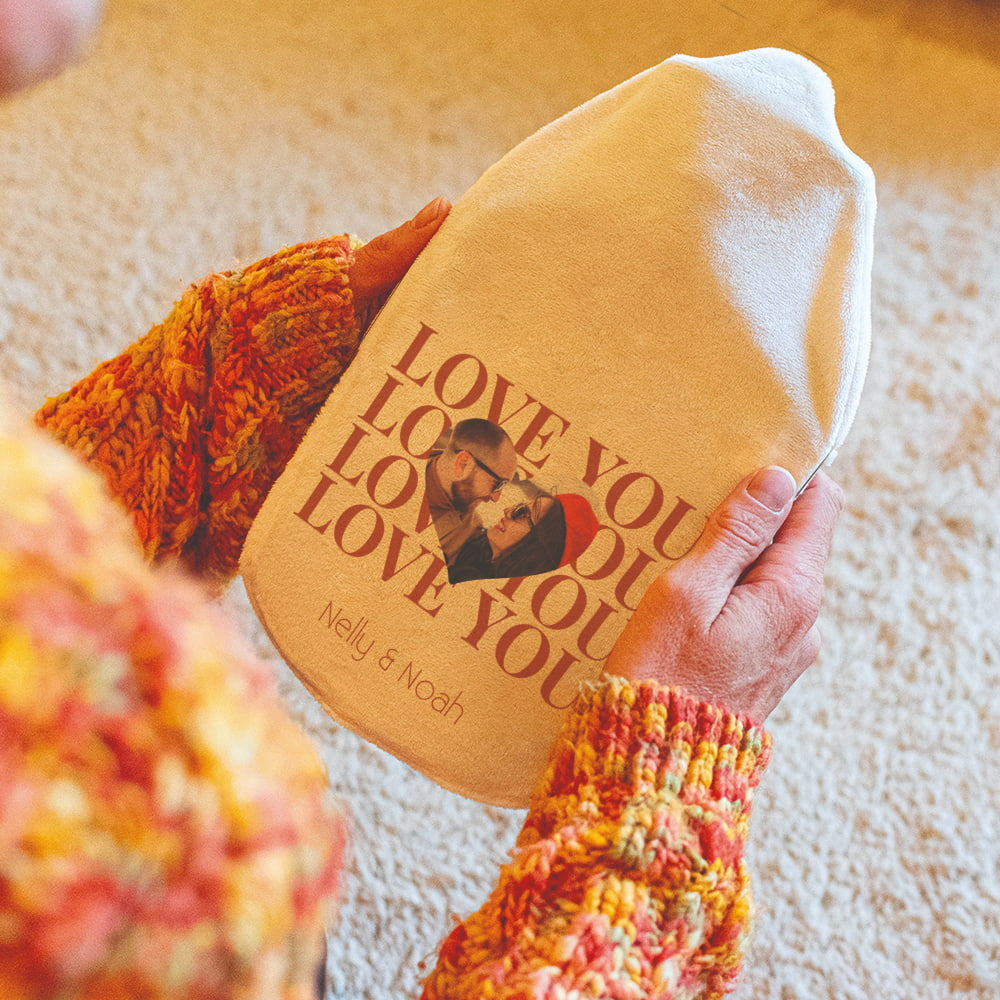 Bouillotte Love You à Personnaliser - Bouillottes Originales