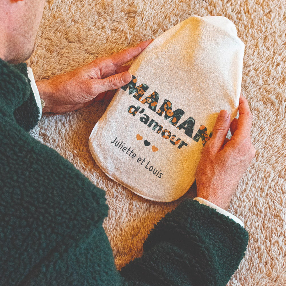 Bouillotte Maman d'Amour à Personnaliser - Bouillottes Originales