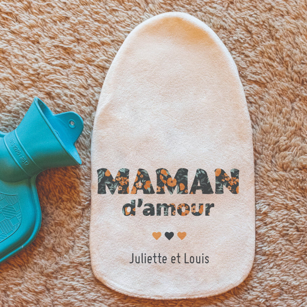 Bouillotte Maman d'Amour à Personnaliser - Bouillottes Originales