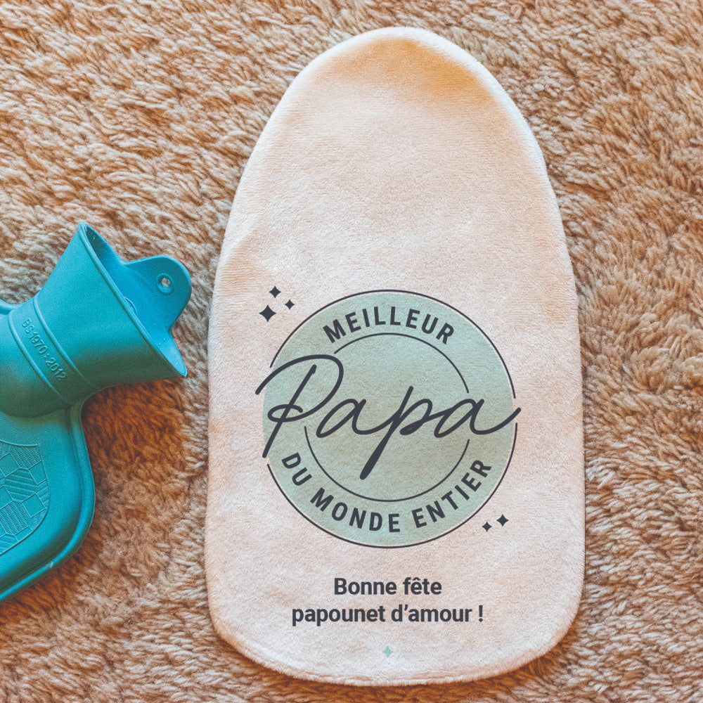 Bouillotte Meilleur Papa à Personnaliser - Bouillottes Originales