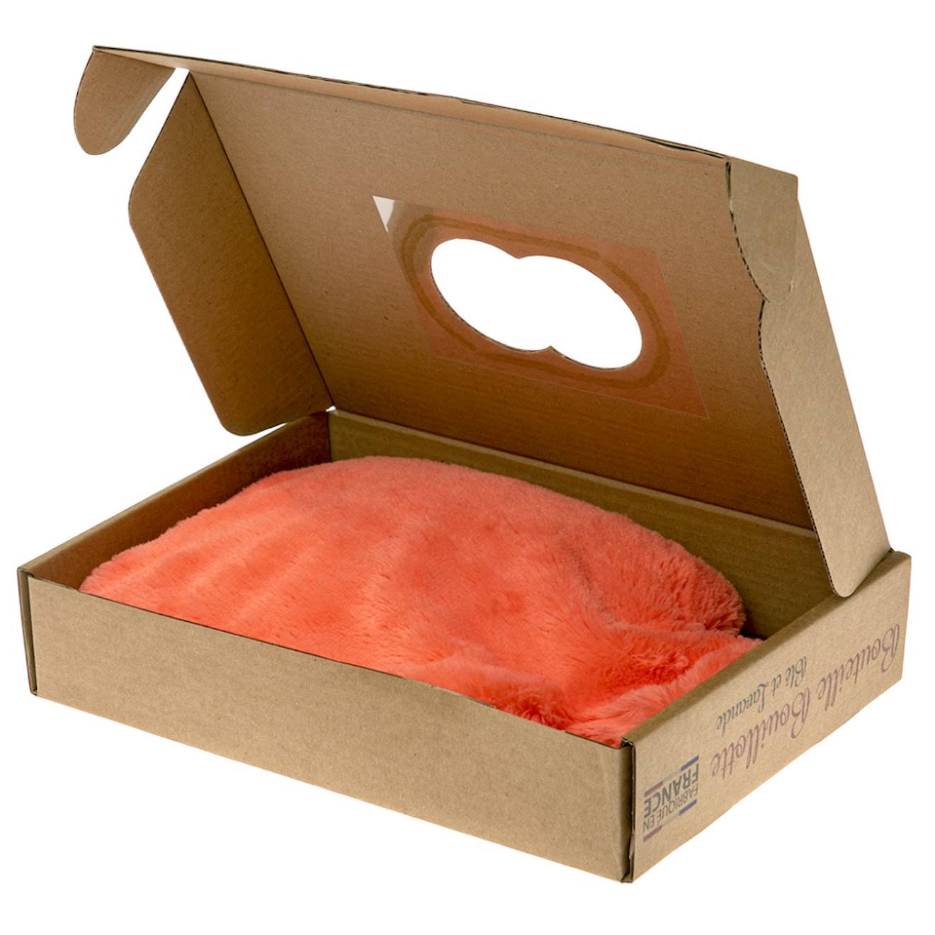 Bouillotte micro-ondes corail orange