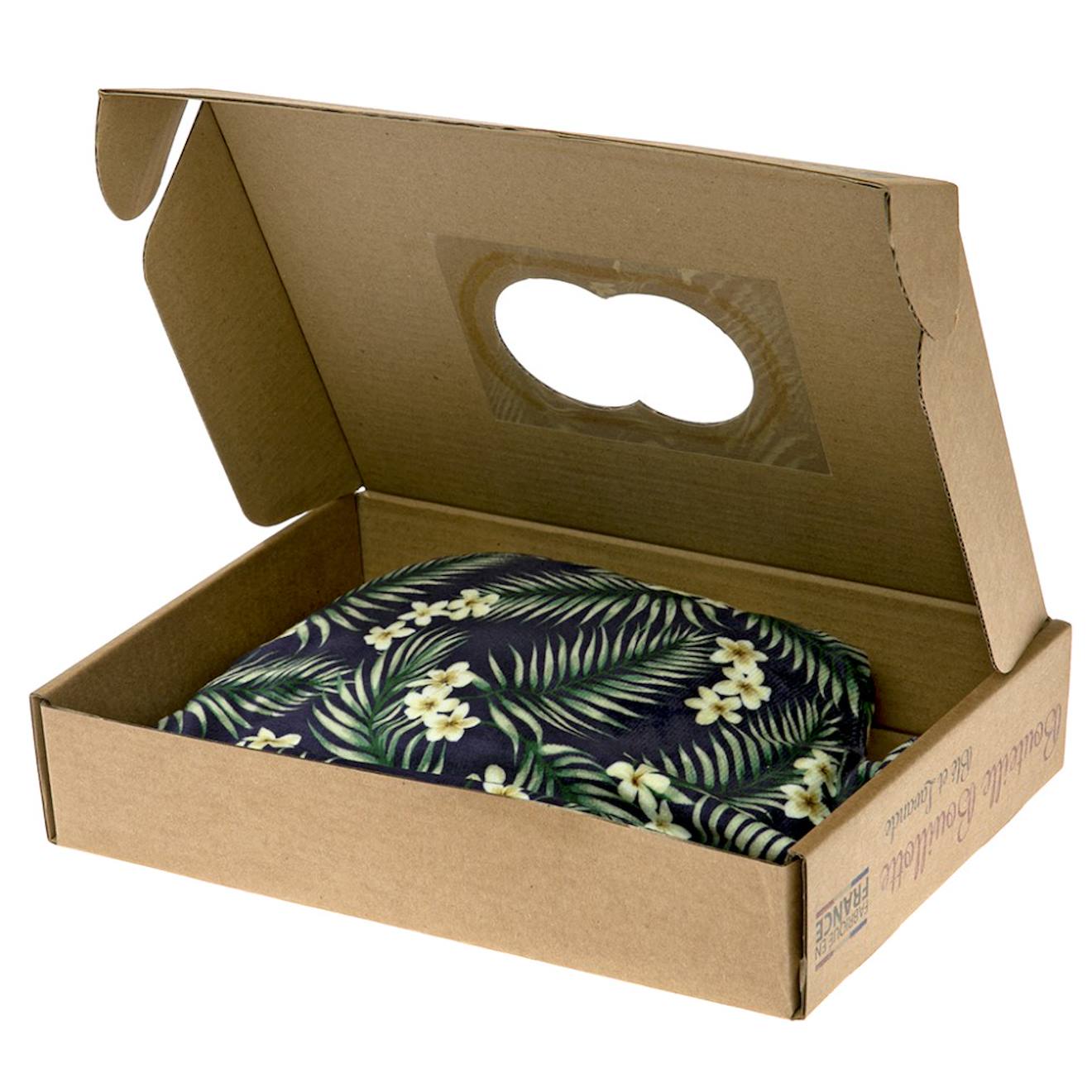 Bouillotte micro-ondes tropical noir multicolore