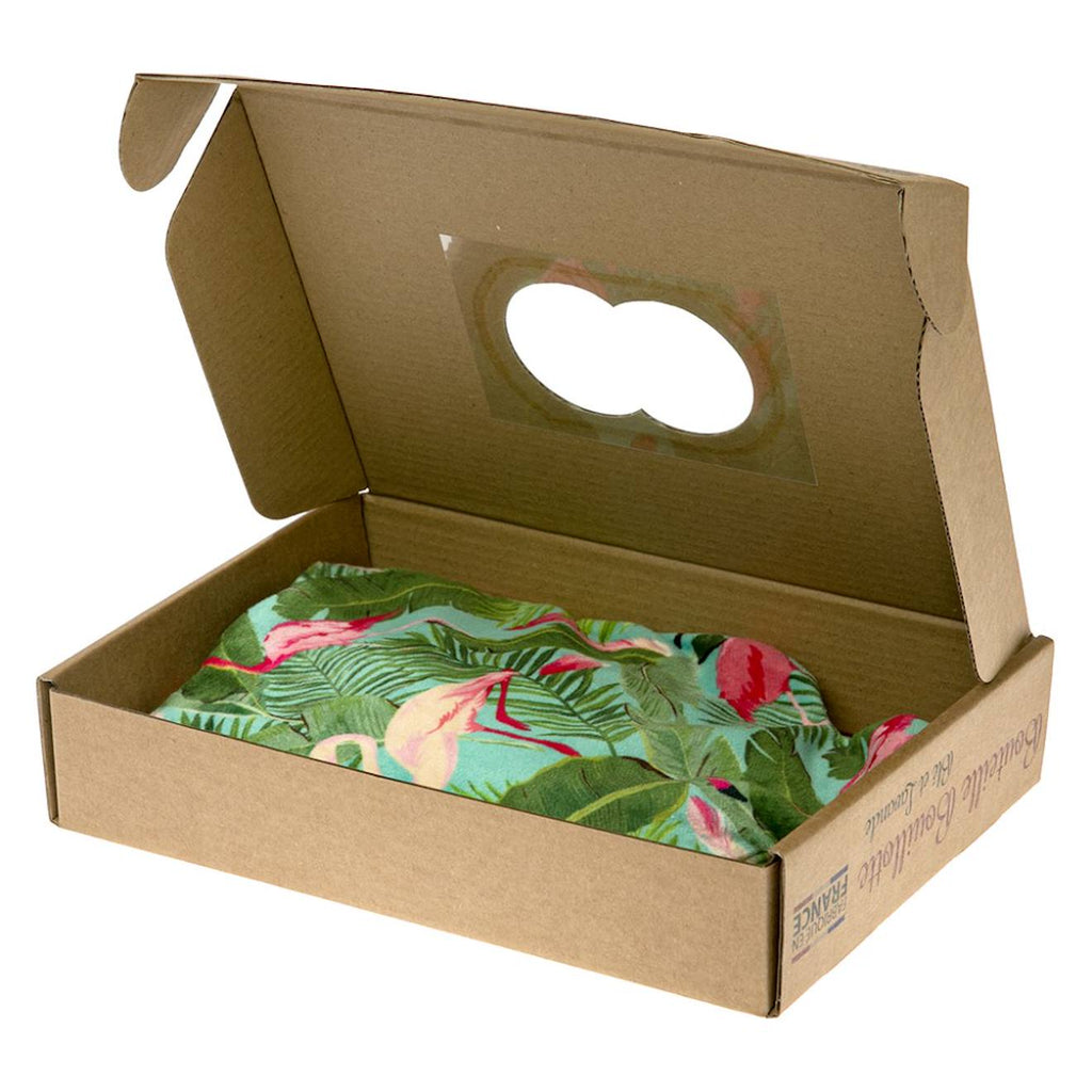 Bouillotte micro-ondes tropical vert