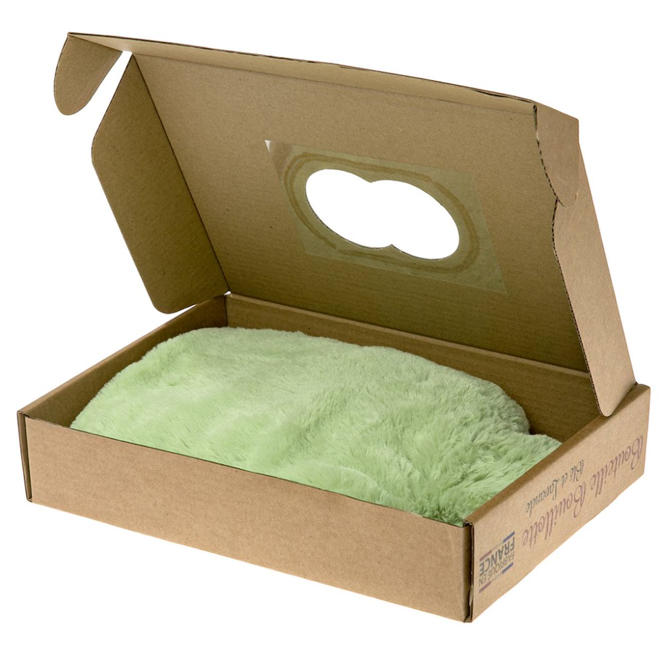 Bouillotte micro-ondes vert pastel vert