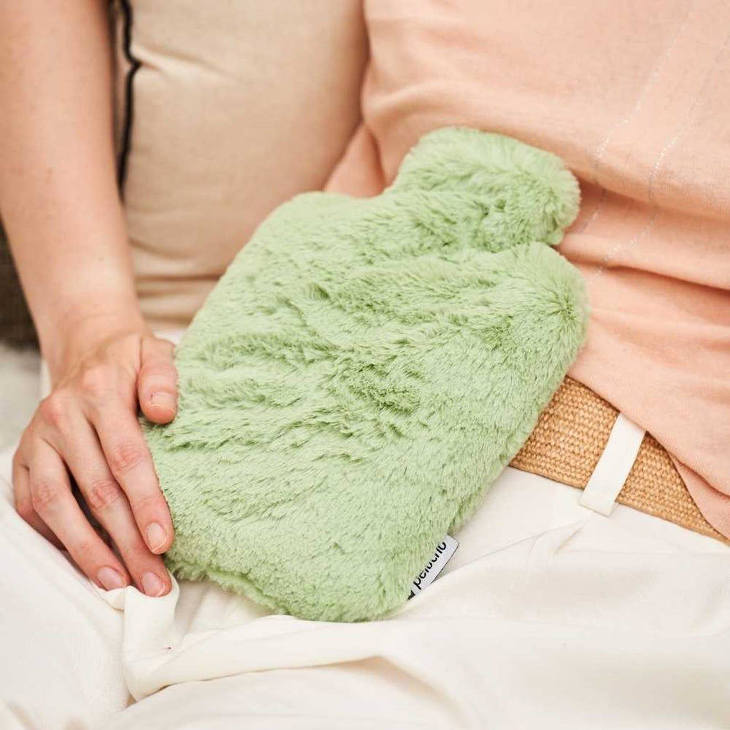 Bouillotte micro-ondes vert pastel vert