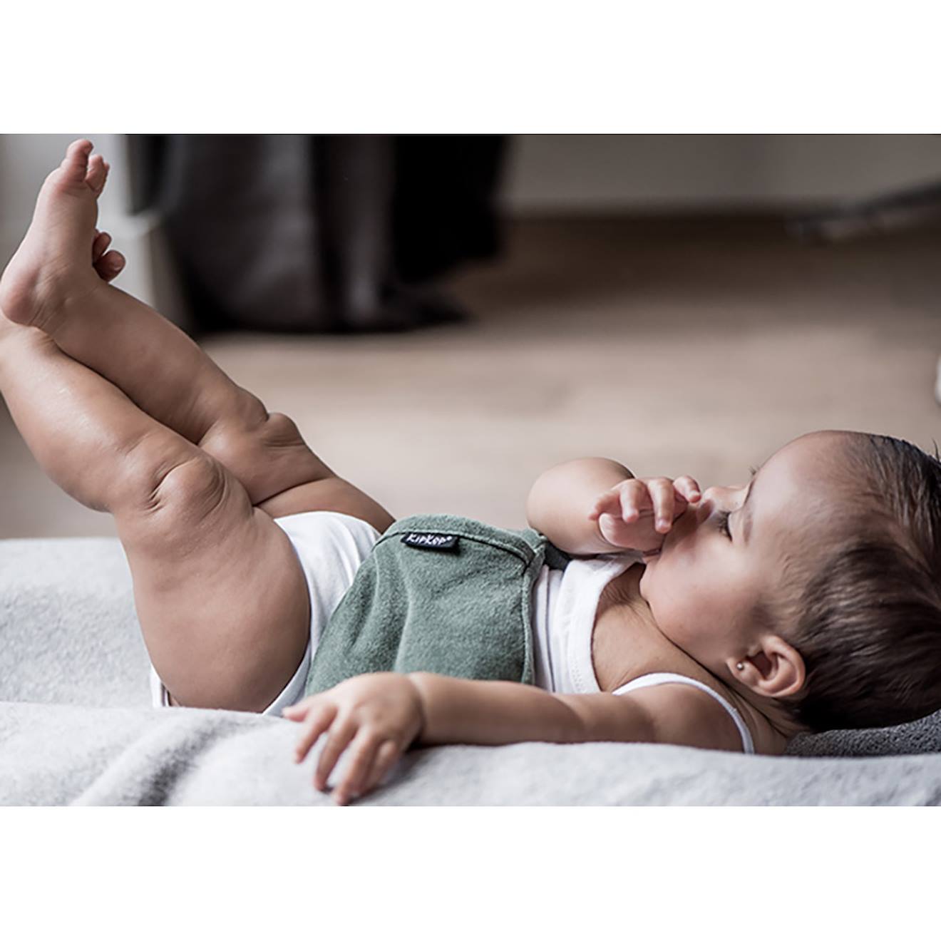 Bouillotte sèche déhoussable aux graines de lin - calming green vert