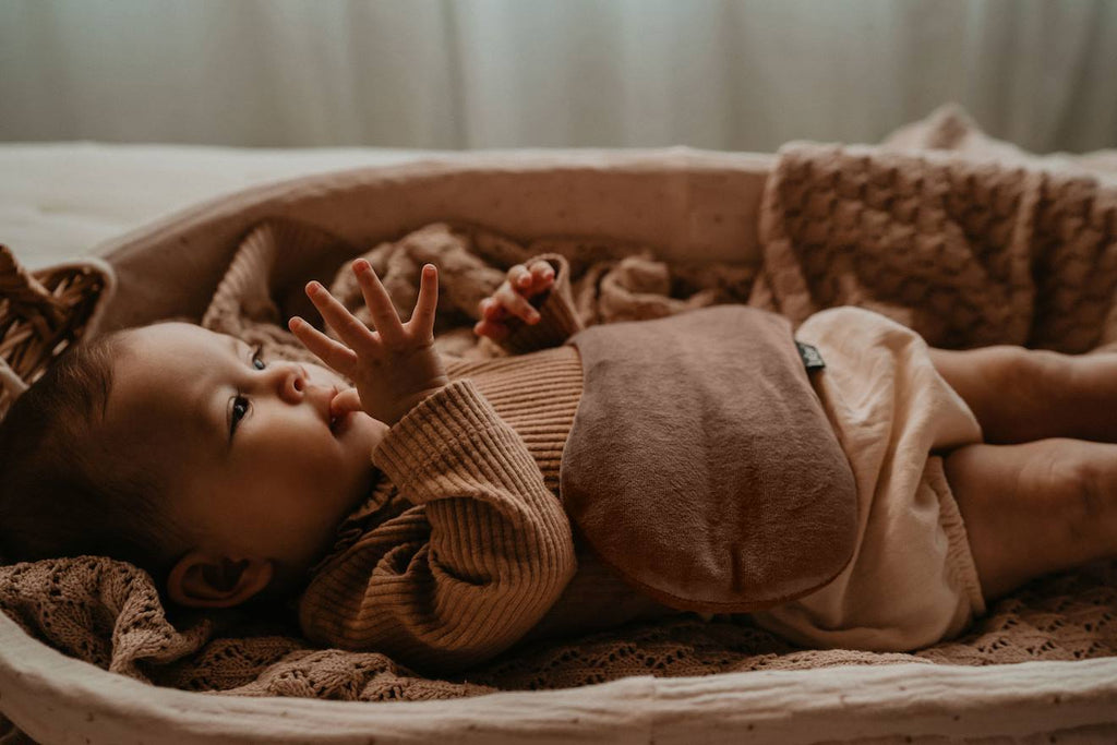Bouillotte sèche déhoussable aux graines de lin - coffee marron