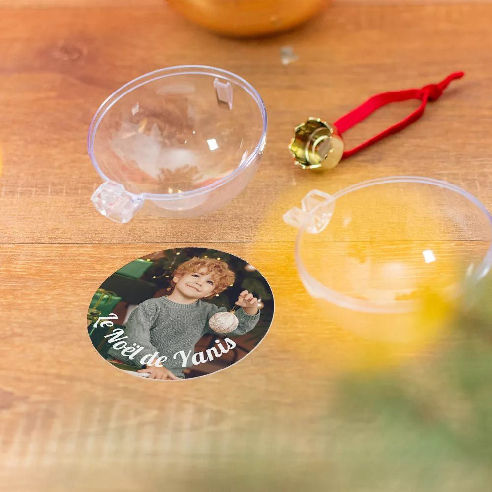 Boule de Noël Personnalisée à Faire Soi-Même - Boule de Noël Personnalisée