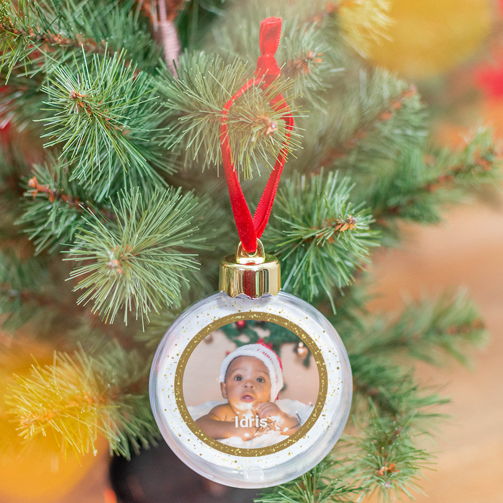 Boule de Noël Paillettes à Personnaliser - Boule de Noël Personnalisée