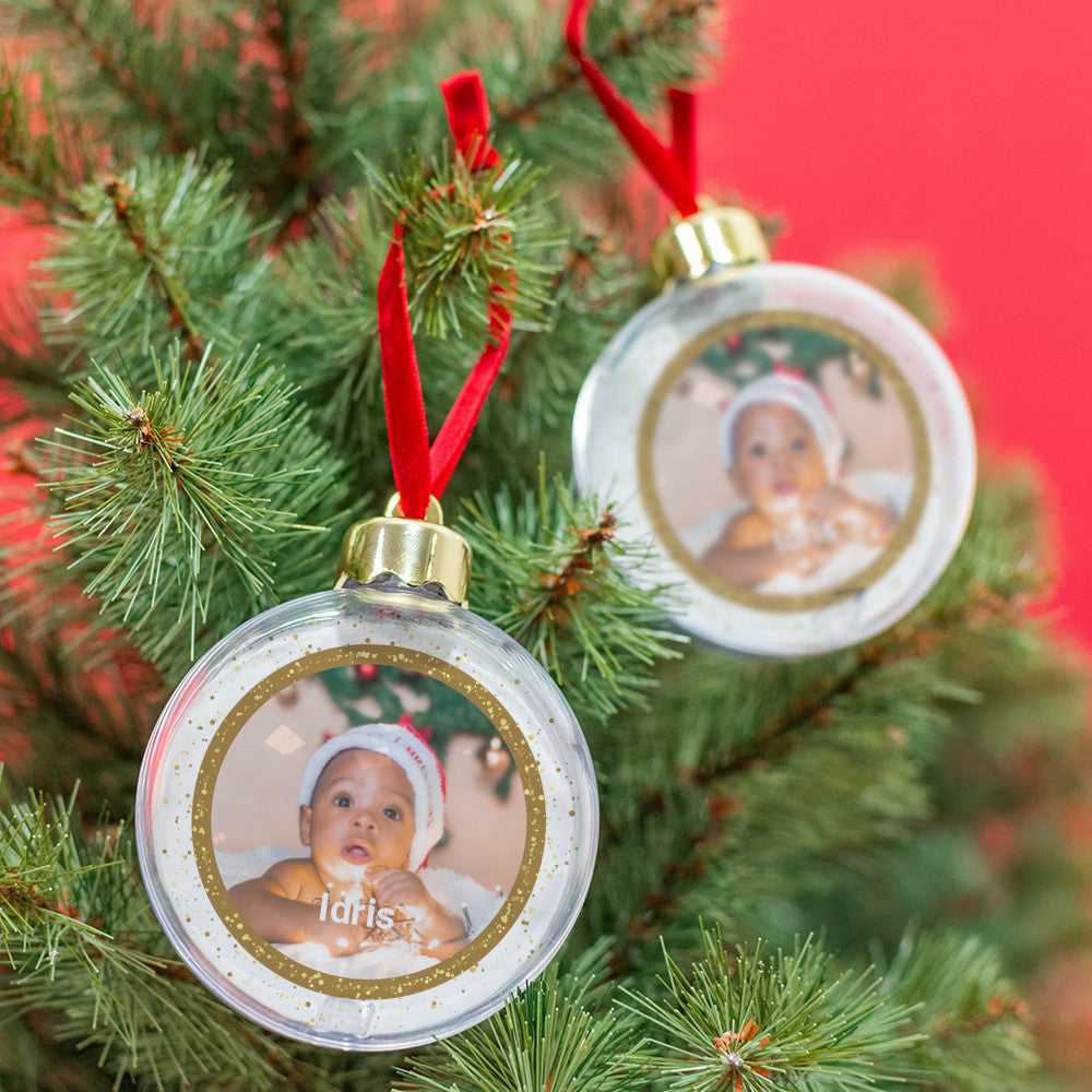 Boule de Noël Paillettes à Personnaliser - Boule de Noël Personnalisée