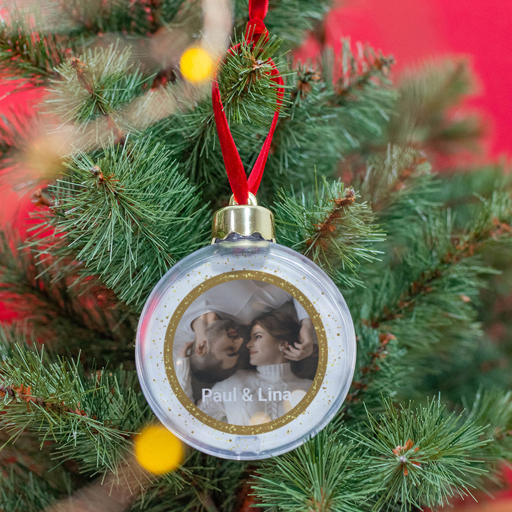 Boule de Noël Paillettes à Personnaliser - Boule de Noël Personnalisée