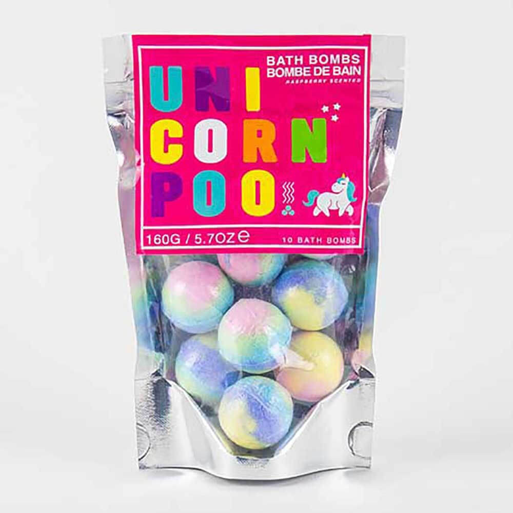 Bombes de Bain Caca de Licorne (x10) - Accessoire Salle de Bain Originaux