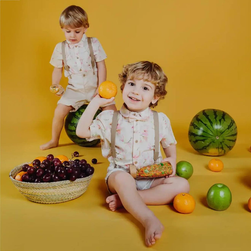 Bouteille sensorielle apprentissage learn multicolore, fruits
