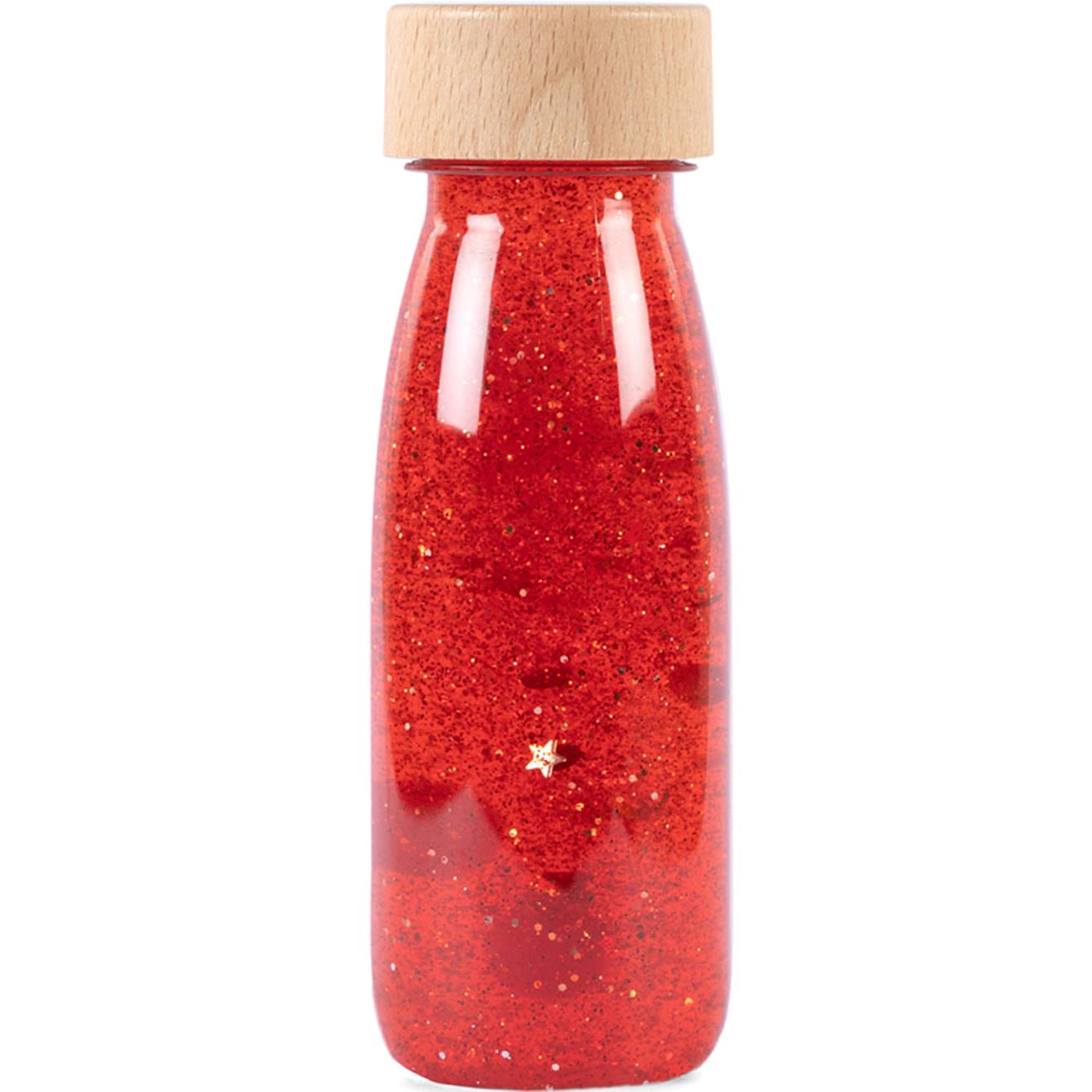 Bouteille sensorielle float magic flottante rouge