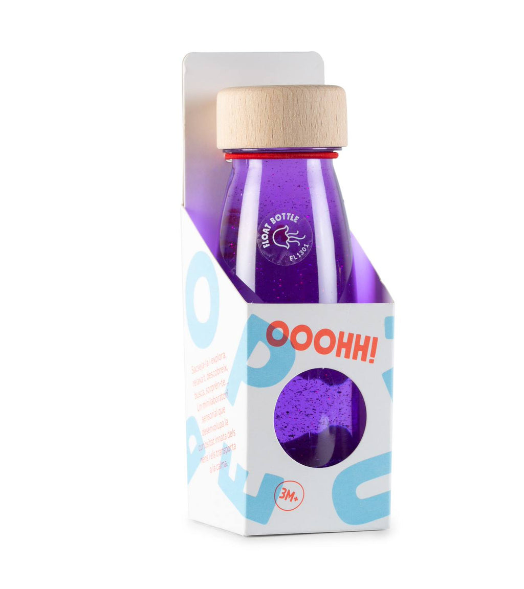 Bouteille sensorielle float violet rose